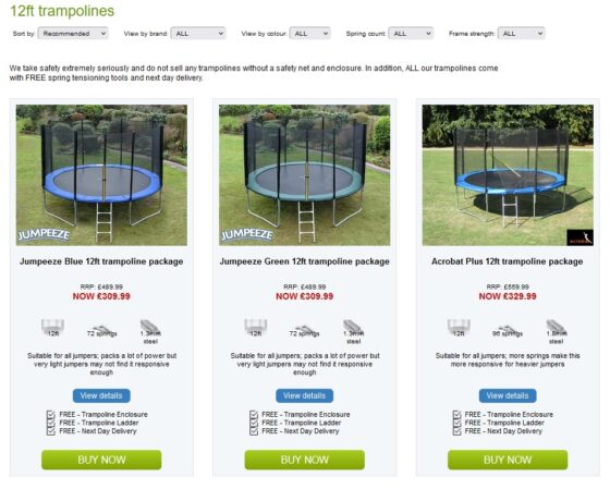 12ft Trampoline