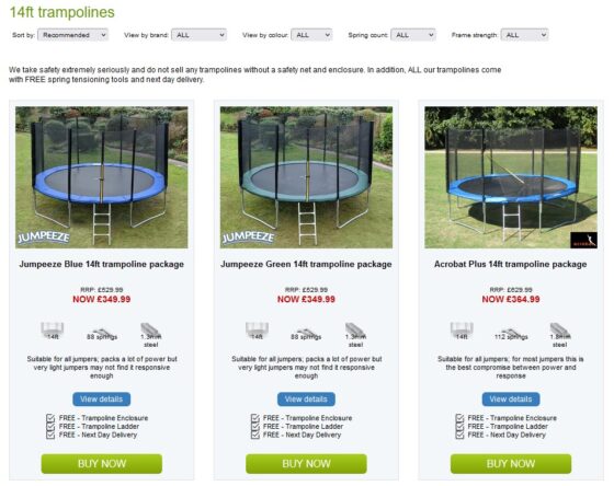 14ft Trampolines